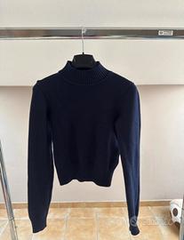 maglioncino dolcevita blu