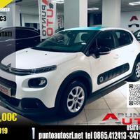 Citroen C3 PureTech 82 bianca tetto a contrasto