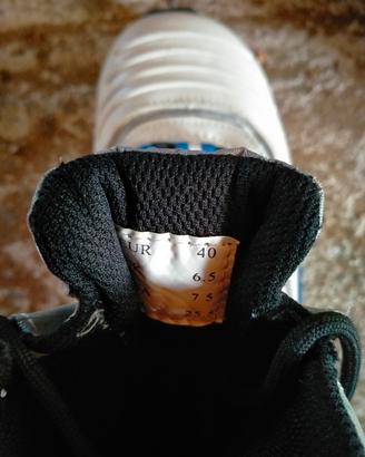 sci da fondo con racchette e scarpe 