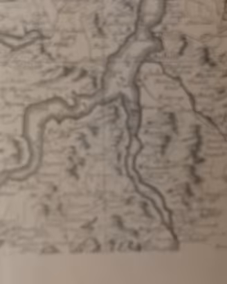antica stampa lago di Como rarissima xilografia 