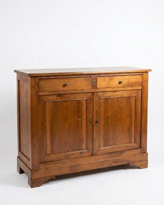 Credenza in Legno Massiccio a 2 Ante 2 Cassetti