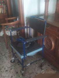Sedia a rotelle per anziani da bagno