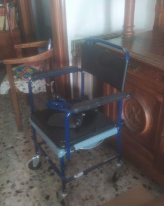 Sedia a rotelle per anziani da bagno