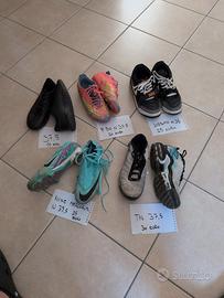 scarpe da ginnastica  e calcio