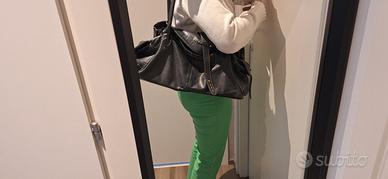 borsa in pelle blu avio Tosca Blu