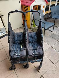 Passeggino gemellare baby Monster