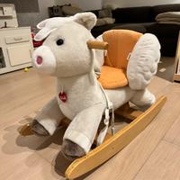 Cavallo a dondolo trudi peluche con imbragatuea