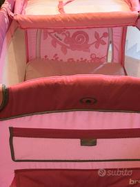 Lettino da viaggio Brevi con fasciatoio materasso