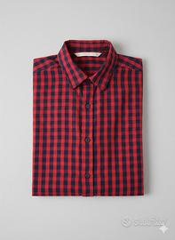 Camicia a quadri Zara rossa e blu – Taglia S