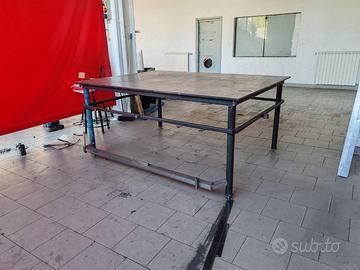 Banco da lavoro in acciaio inox