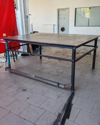 Banco da lavoro in acciaio inox