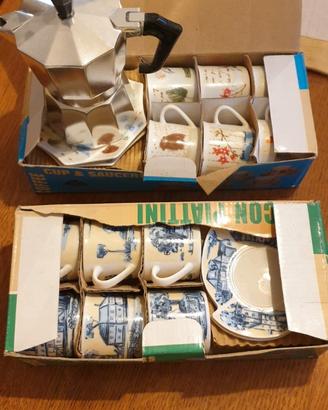 Servizi tazzine da caffe' + moka