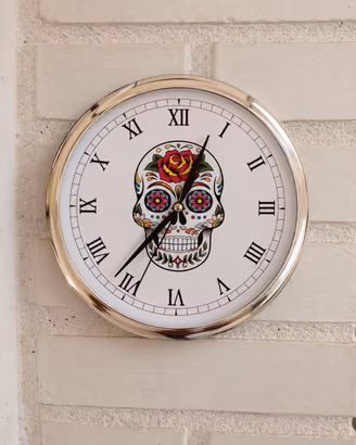 orologio da parete calavera