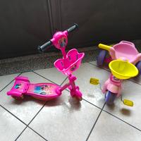 monopattino  principesse e triciclo Minnie