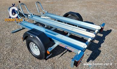 CARRELLO RIMORCHIO PORTAMOTO CRESCI TM6 CON RAMPA 
