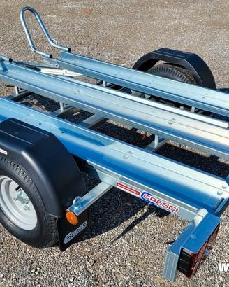 CARRELLO RIMORCHIO PORTAMOTO CRESCI TM6 CON RAMPA 