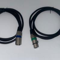 Cavi XLR maschio e femmina