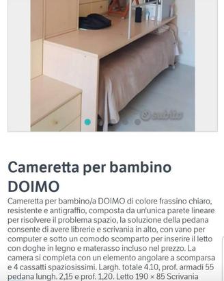 Cameretta Doimo salvaspazio