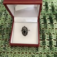 Anello Argento e Onice