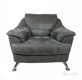 Poltrona Natuzzi grigio antracite