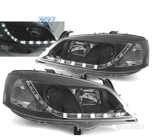 FARI PER OPEL ASTRA G 97-04 LUCE DIURNA NERI