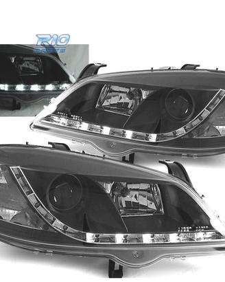 FARI PER OPEL ASTRA G 97-04 LUCE DIURNA NERI