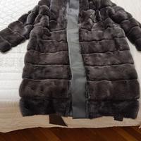 pelliccia visone grigio