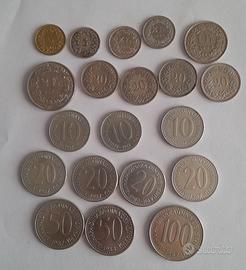 Monete collez.franchi svizzeri e Dinari Jugoslavi 