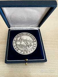 Medaglia vintage argento Basilea del 1958
