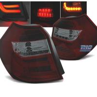 FANALI BMW E81 E87 04-07 ROSSI AFFUMICATI A LED BA