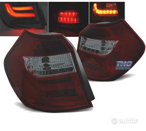 FANALI BMW E81 E87 04-07 ROSSI AFFUMICATI A LED BA