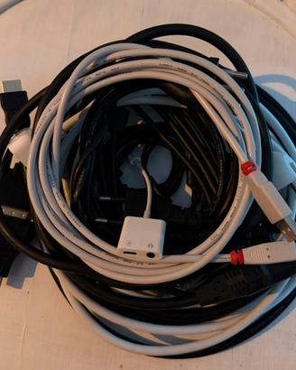 Cavi vari: HDMI, Ethernet, VGA, usb C, usb B