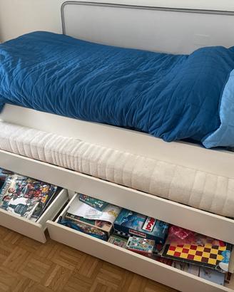 Letto con secondo letto estraibile