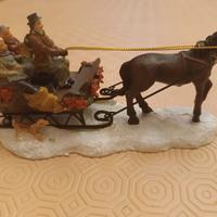 Slitta natalizia per villaggio Lemax