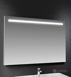 Specchio logic 90x60 cm filo led luce neutra 