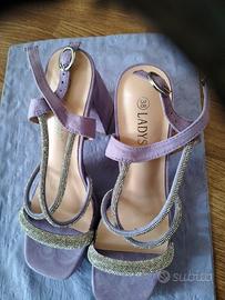 scarpe eleganti lilla