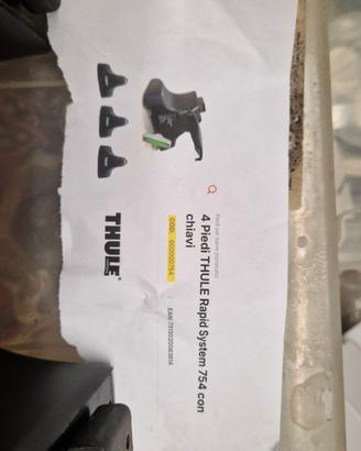 Thule 754 - 4 piedi barre portatutto