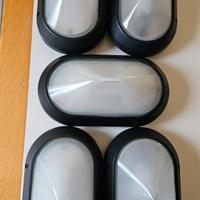 Plafoniera da esterni Superdelta Ovale Nero