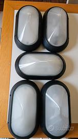 Plafoniera da esterni Superdelta Ovale Nero