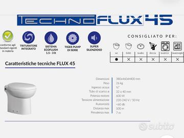 Wc con trituratore Techno flux 45