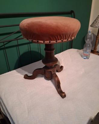 sgabello antico per pianoforte anni 20