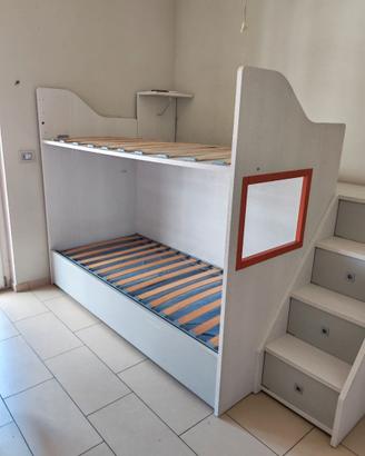Cameretta Moretti Compact con letto a castello