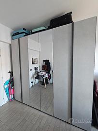 armadio 6 ante con specchio