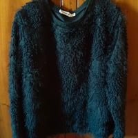 Maglioncino nero corvino peluccioso