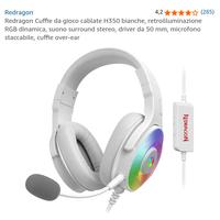 Cuffie da gioco Redragon H350 bianche