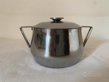 Zuccheriera in acciaio inox vintage