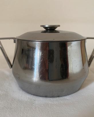 Zuccheriera in acciaio inox vintage