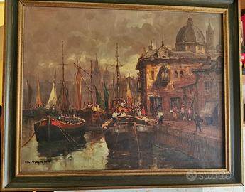 Dipinto in olio su tela - Giuseppe VIGANÒ -1910