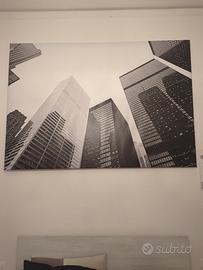 Quadro Ikea tela 200x140cm bianco e nero