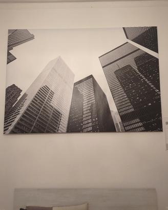Quadro Ikea tela 200x140cm bianco e nero